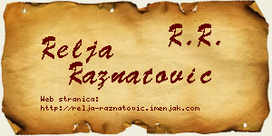 Relja Ražnatović vizit kartica